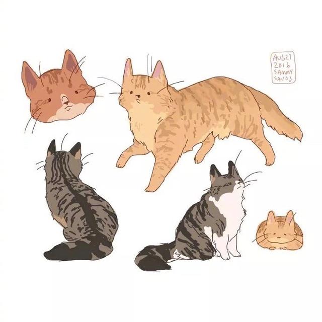 一组简单的动物插画设计，很适合孩子学习简笔画！-4.jpg