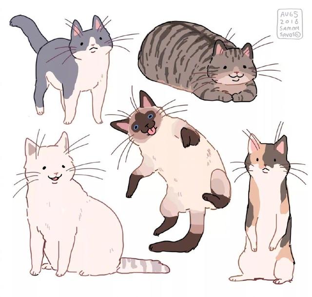 一组简单的动物插画设计，很适合孩子学习简笔画！-5.jpg
