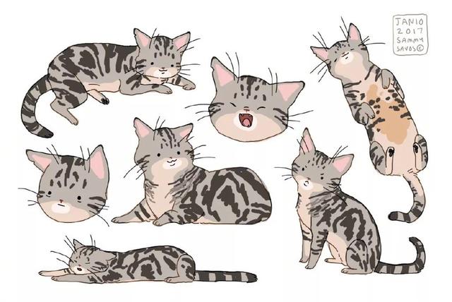 一组简单的动物插画设计，很适合孩子学习简笔画！-6.jpg