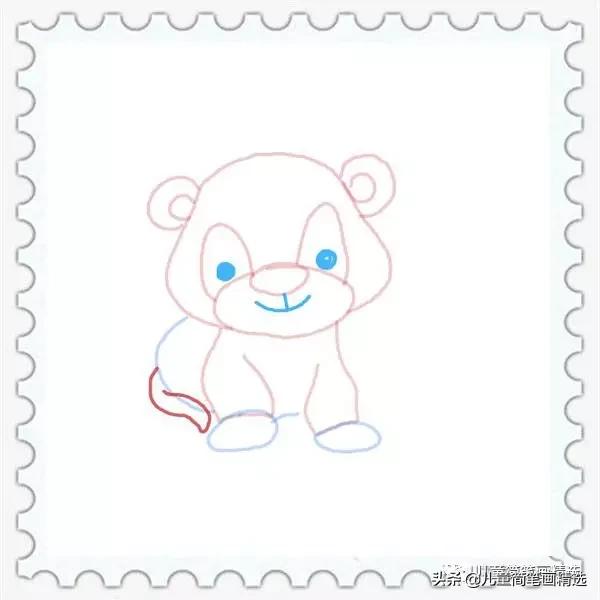 儿童简笔画精选【动物】-如何画一只可爱的小老虎-14.jpg