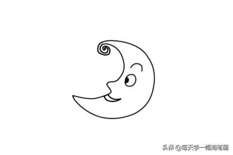 每天学一幅简笔画--可爱的月亮简笔画步骤画法-5.jpg
