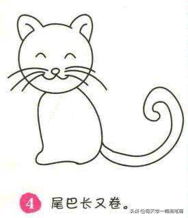 每天学一幅简笔画--小猫简笔画画法步骤-4.jpg
