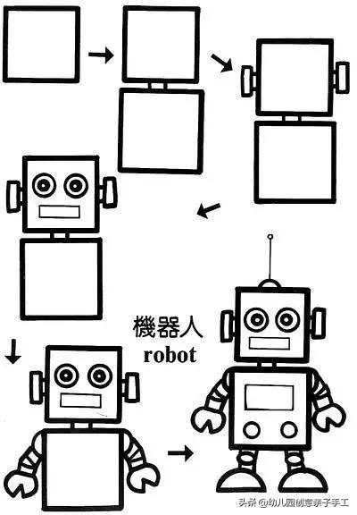 【简笔画】厉害，一个正方形可变成近50种图案！-16.jpg