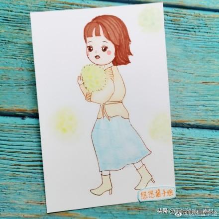 一组萌萌哒的马克笔简笔画小姑凉-5.jpg