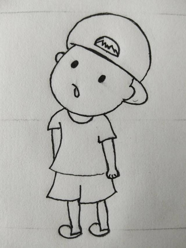 每日一练，小男生的简笔画-9.jpg