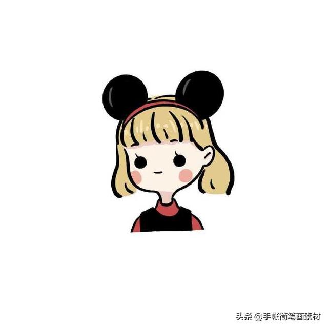 分享一组小清新简笔画头像~ 收藏备用哦~-6.jpg