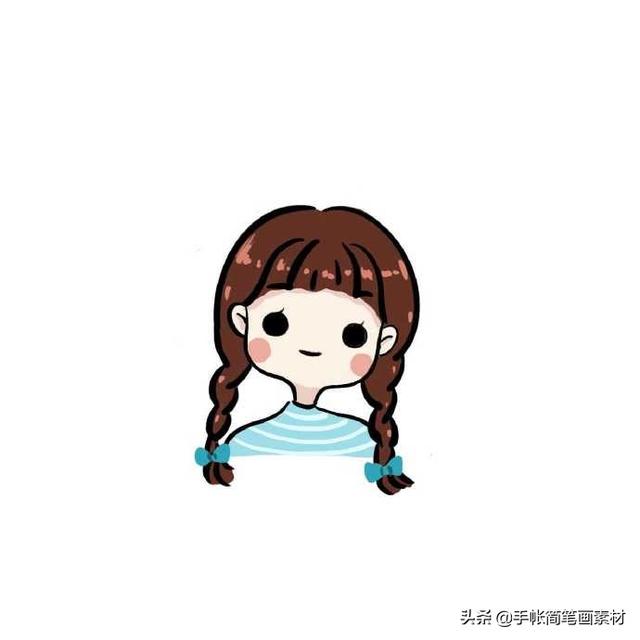 分享一组小清新简笔画头像~ 收藏备用哦~-9.jpg