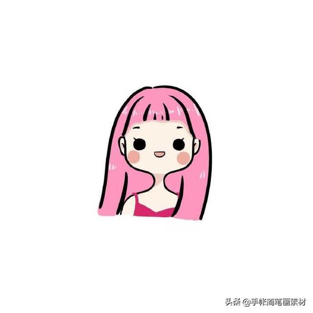 分享一组小清新简笔画头像~ 收藏备用哦~-7.jpg