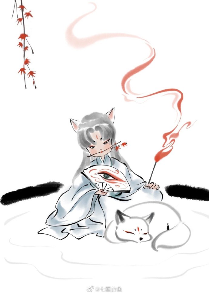 简笔画也很有国风韵味，一组古风Q版小可爱~-8.jpg
