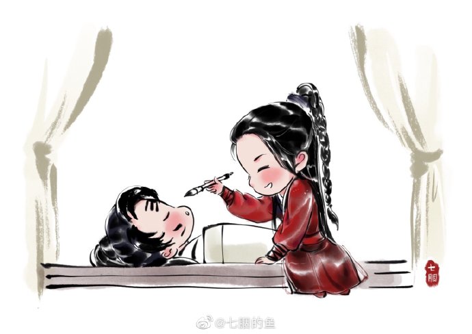 简笔画也很有国风韵味，一组古风Q版小可爱~-10.jpg