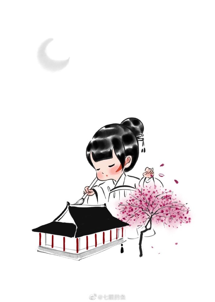 简笔画也很有国风韵味，一组古风Q版小可爱~-11.jpg