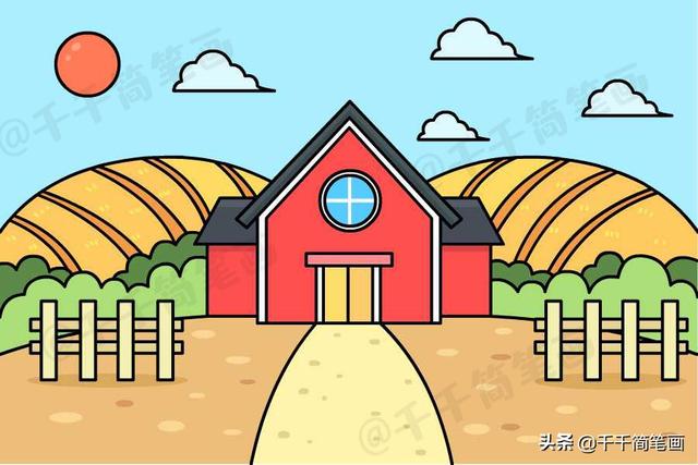 小学语文乡下人家配图怎么画，乡村小屋简笔画，家长快收藏-11.jpg
