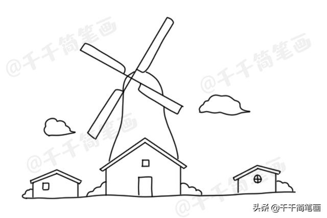 小学语文乡下人家配图怎么画，乡村小屋简笔画，家长快收藏-8.jpg