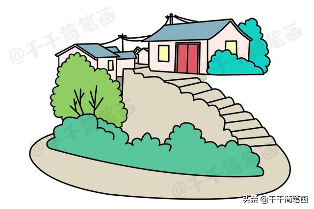 小学语文乡下人家配图怎么画，乡村小屋简笔画，家长快收藏-19.jpg