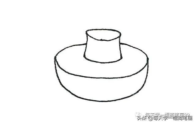 每天学一幅简笔画--简单七步画出火锅简笔画步骤图解教程-4.jpg