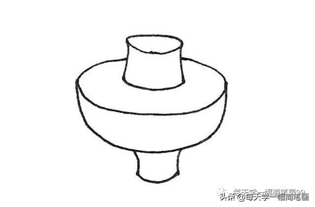 每天学一幅简笔画--简单七步画出火锅简笔画步骤图解教程-5.jpg