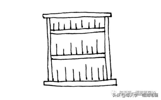 简单几步画出书架简笔画步骤图解教程-5.jpg