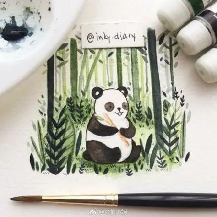 每天学一幅简笔画--40款百万粉丝博主笔下的简笔画，治愈系的水彩，太赞了-7.jpg