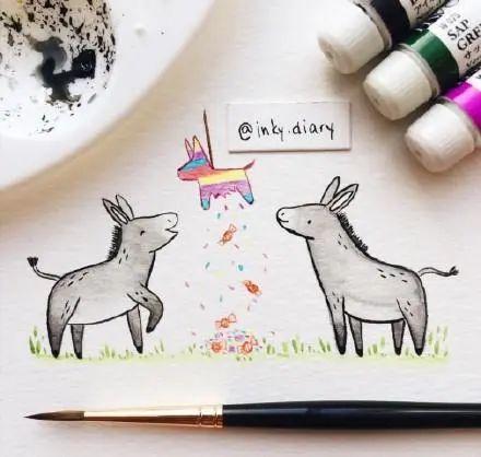 每天学一幅简笔画--40款百万粉丝博主笔下的简笔画，治愈系的水彩，太赞了-13.jpg