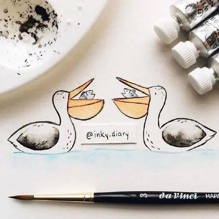 每天学一幅简笔画--40款百万粉丝博主笔下的简笔画，治愈系的水彩，太赞了-23.jpg