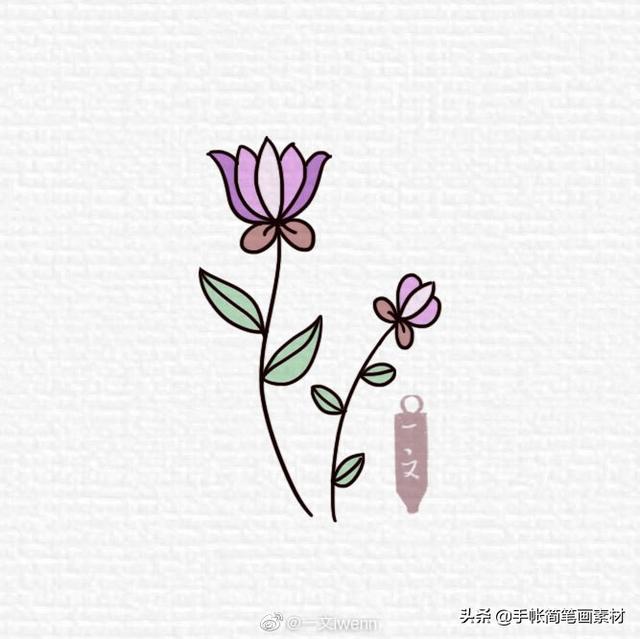 小清新风格的绿植简笔画素材~-4.jpg