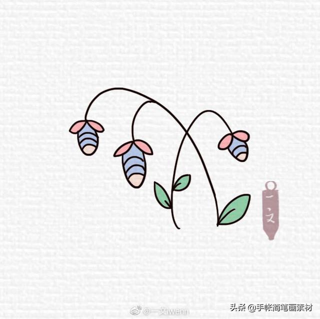 小清新风格的绿植简笔画素材~-5.jpg