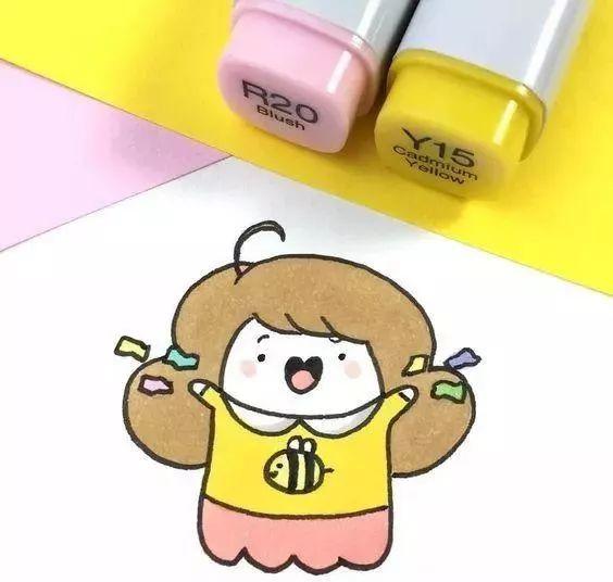 每天学一幅简笔画--超可爱的马克笔简笔画素材，快来领走啦-6.jpg