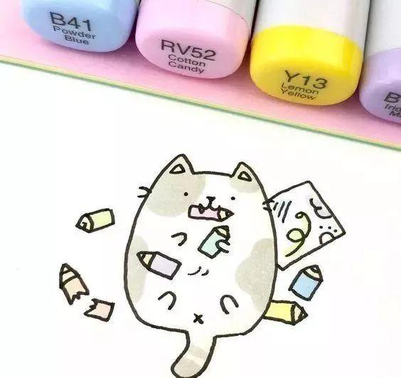 每天学一幅简笔画--超可爱的马克笔简笔画素材，快来领走啦-5.jpg