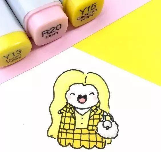 每天学一幅简笔画--超可爱的马克笔简笔画素材，快来领走啦-16.jpg