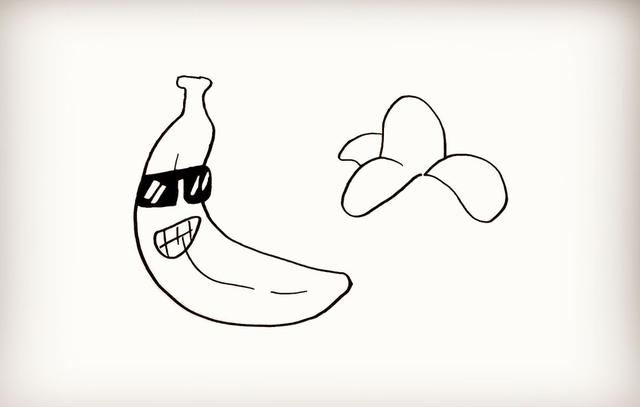 每天学一幅简笔画--香蕉简笔画画法-4.jpg