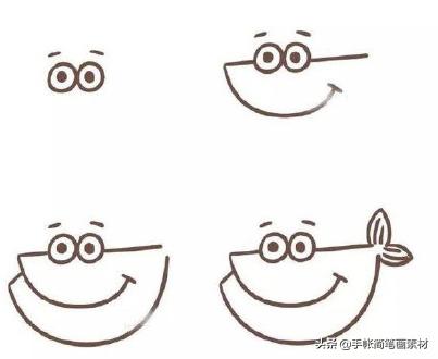 各种各样的鱼简笔画图片合集，快跟小朋友一起画起来吧！ ?-9.jpg