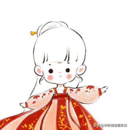 敲可爱的小女孩简笔画-5.jpg