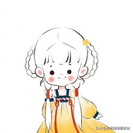 敲可爱的小女孩简笔画-4.jpg