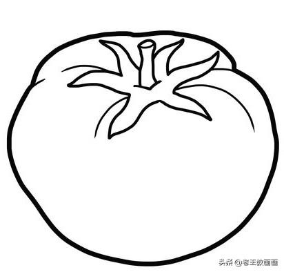 藏不住了，蔬菜水果简笔画线稿大全，宝贵的资料分享给你-22.jpg
