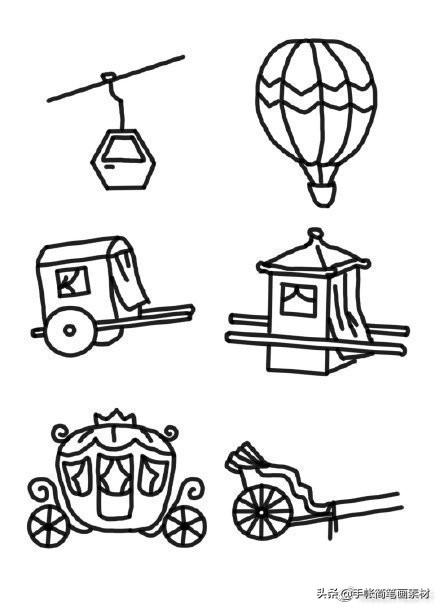 56种交通工具简笔画，建议收藏！-9.jpg