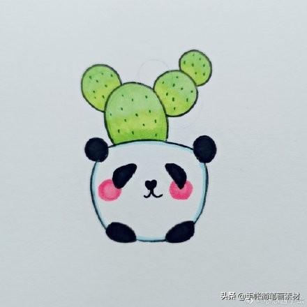 一组萌萌哒马克笔手绘小盆栽简笔画-5.jpg