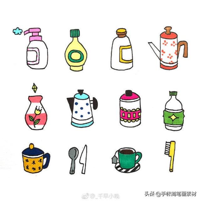 可爱的小物件儿简笔画，温馨又有爱~-8.jpg