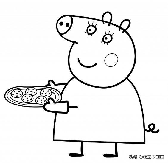 小猪佩奇简笔画线稿，教给孩子画-5.jpg