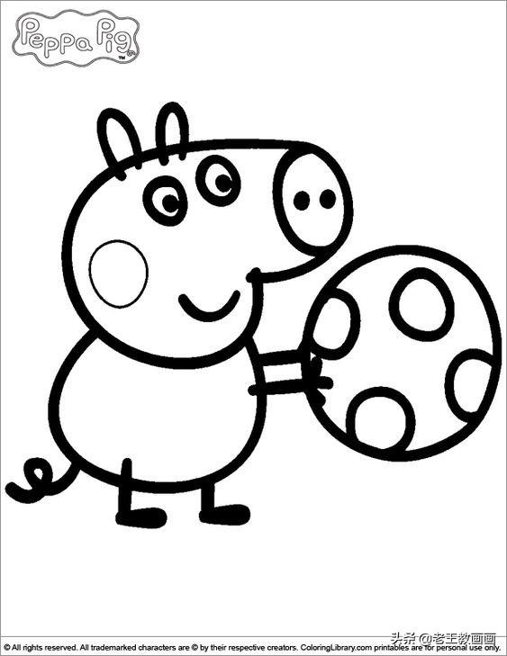 小猪佩奇简笔画线稿，教给孩子画-4.jpg