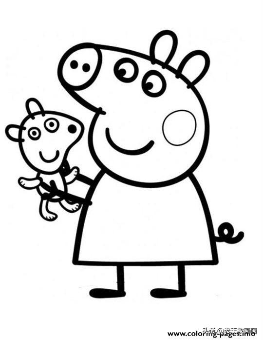 小猪佩奇简笔画线稿，教给孩子画-10.jpg