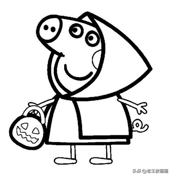 小猪佩奇简笔画线稿，教给孩子画-14.jpg