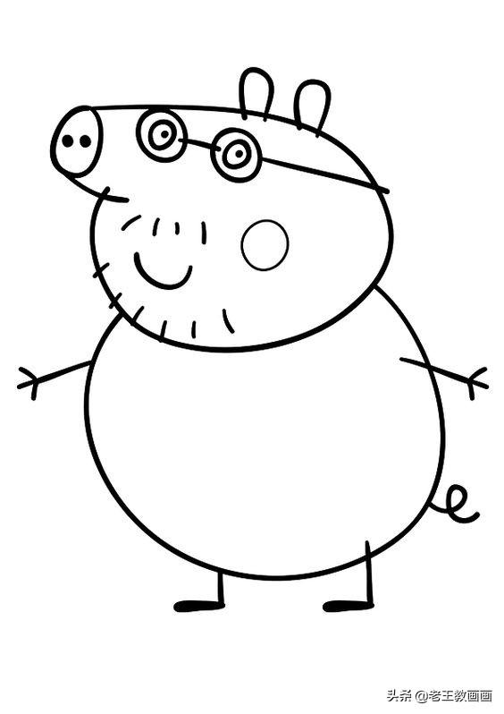 小猪佩奇简笔画线稿，教给孩子画-16.jpg