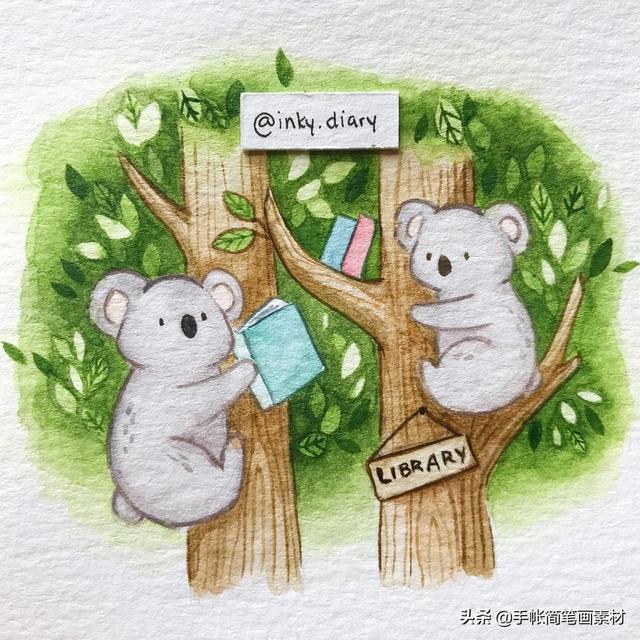 小动物水彩简笔画素材~收藏起来备用哦-5.jpg