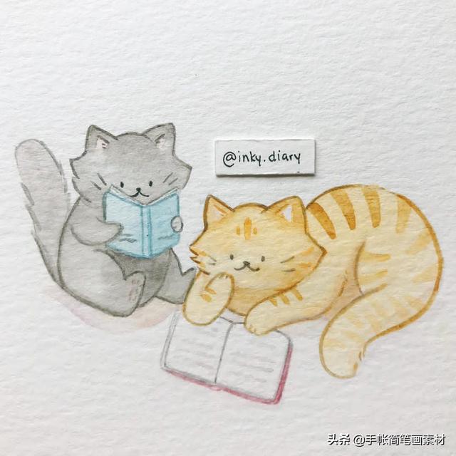 小动物水彩简笔画素材~收藏起来备用哦-4.jpg