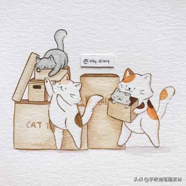 小动物水彩简笔画素材~收藏起来备用哦-7.jpg