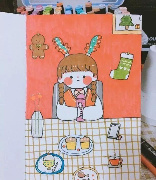 每天学一幅简笔画--可爱又实用的手账简笔画大全-14.jpg