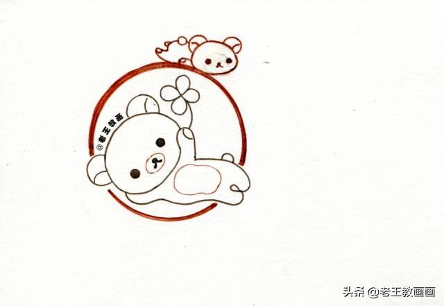 简笔画小熊，6步就可以学会，给孩子收藏-7.jpg