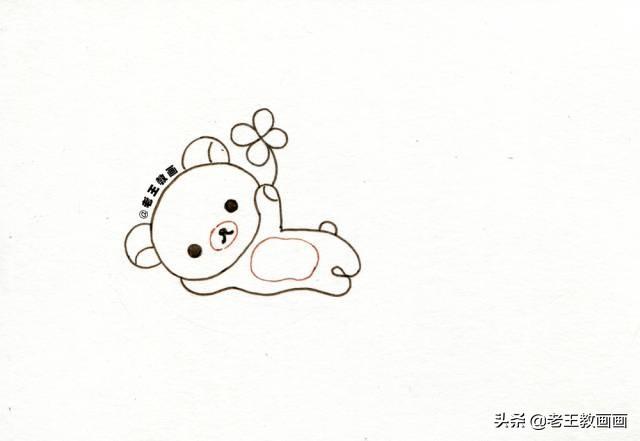 简笔画小熊，6步就可以学会，给孩子收藏-6.jpg