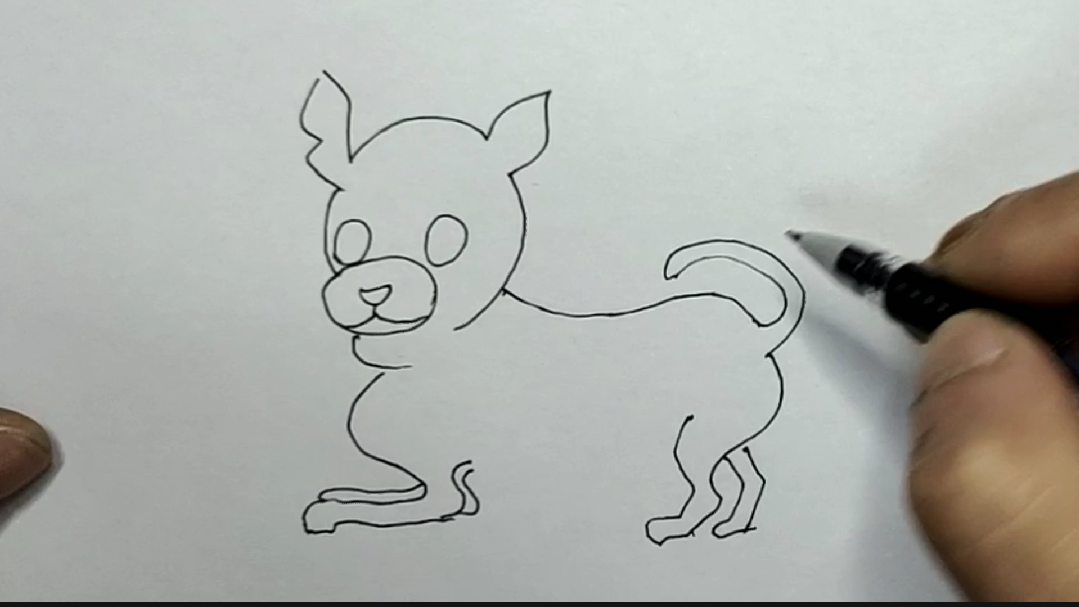 简笔画教学：用水性笔画狗狗，八步即可画成-6.jpg