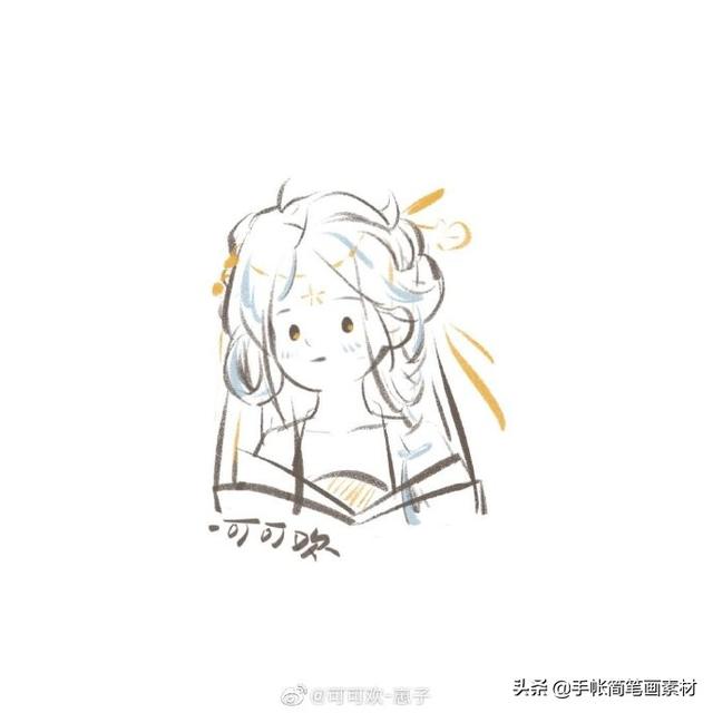 古风小仙女简笔画头像~可用在古诗词手抄报中~-7.jpg